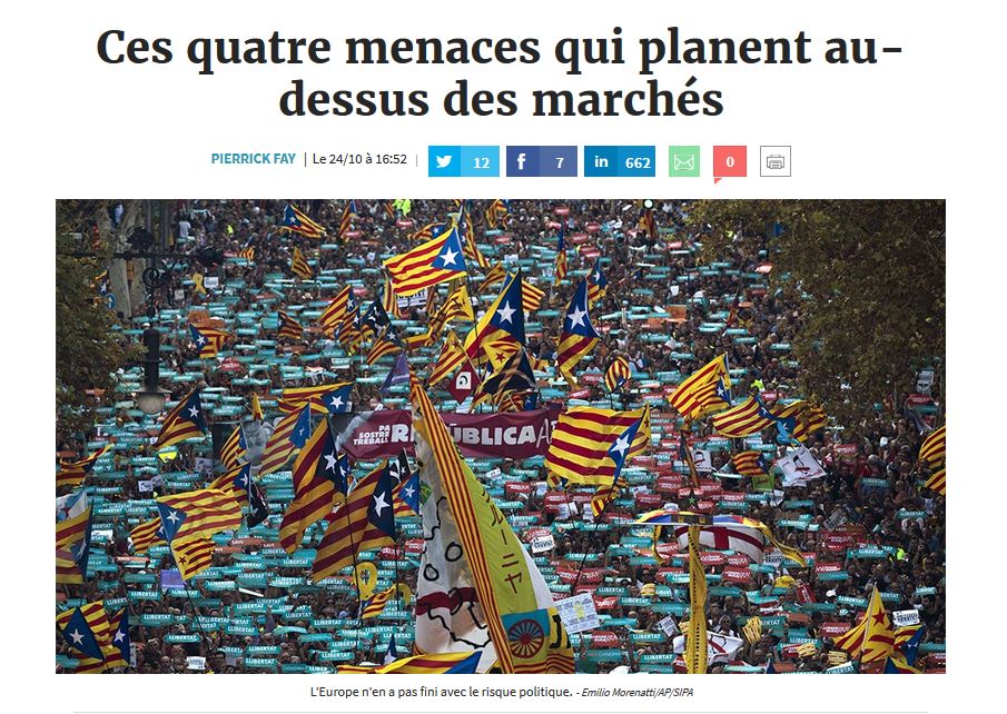 Daniel Gerino donne son avis sur la crise Catalane pour Les Echos